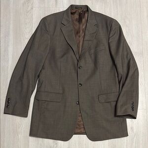 🔥BUNDLESALE 40L Stafford Brown Sport Coat Blazer Jacket with Notched Lapel Wool